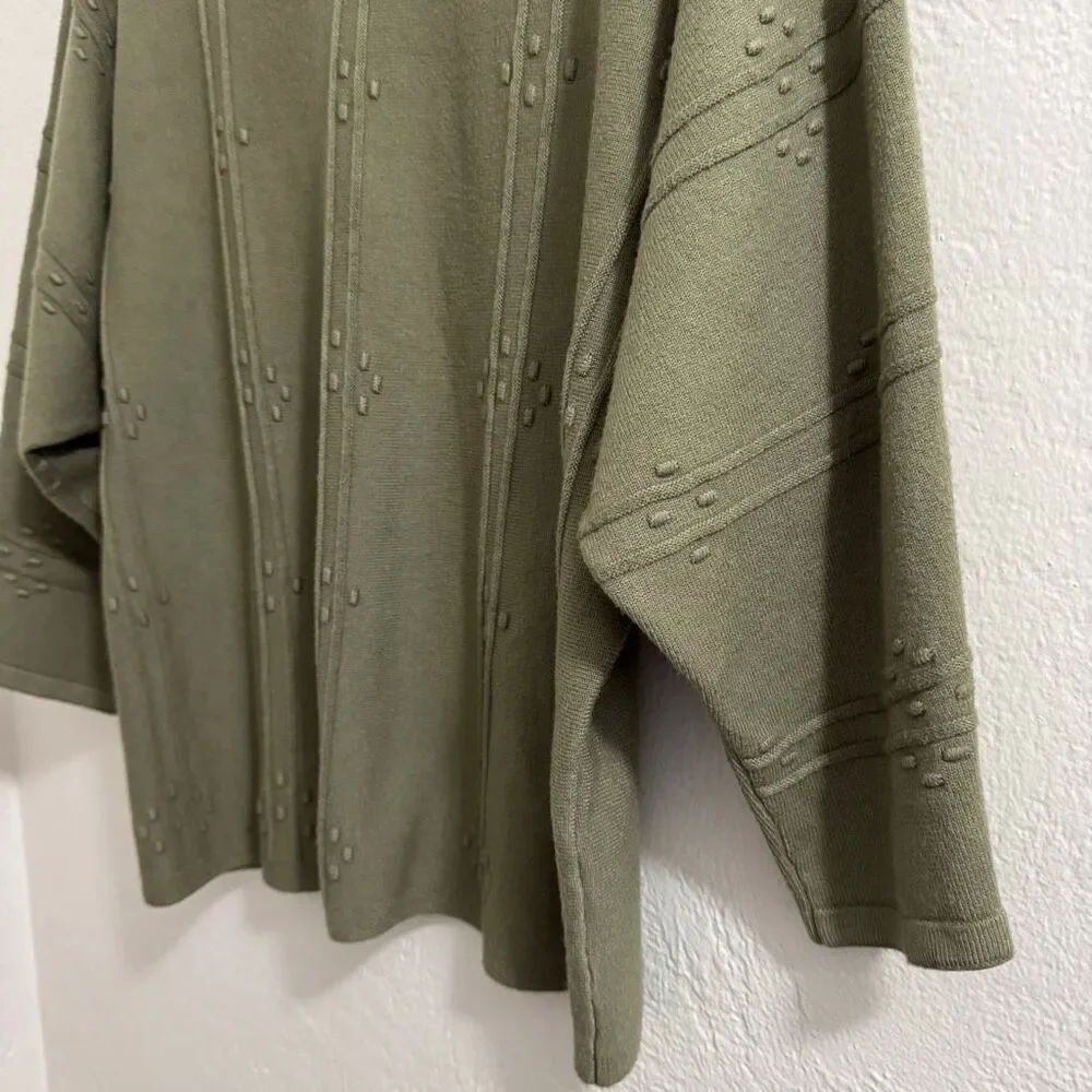 Vila Milano Green Thick Knit Slouchy Sweater L